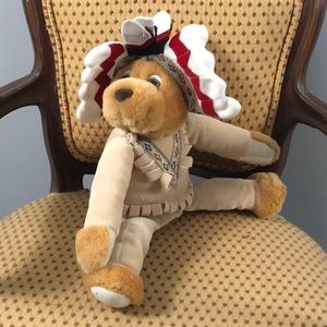 Original Tags Rocking Horse Indian Bear 11 inches plush stuffed toy